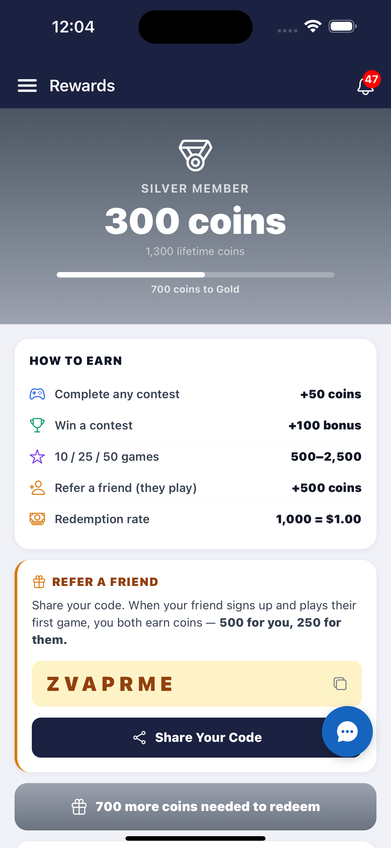 Daily Gaming App